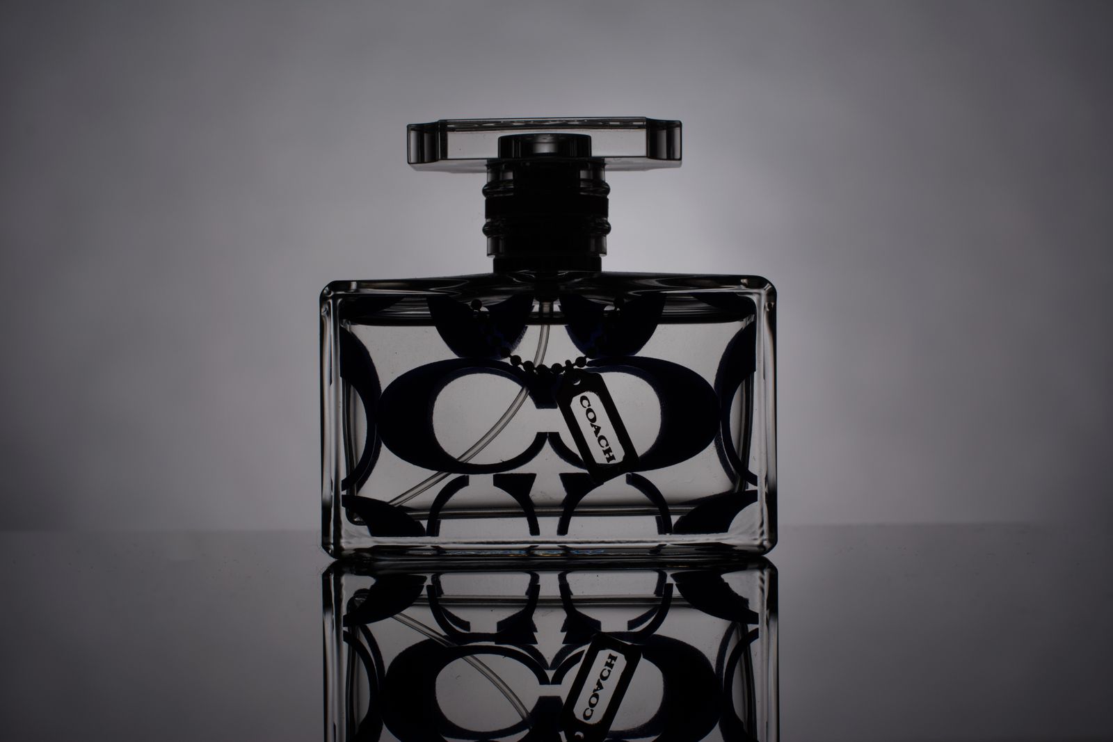 Elegant perfume on display